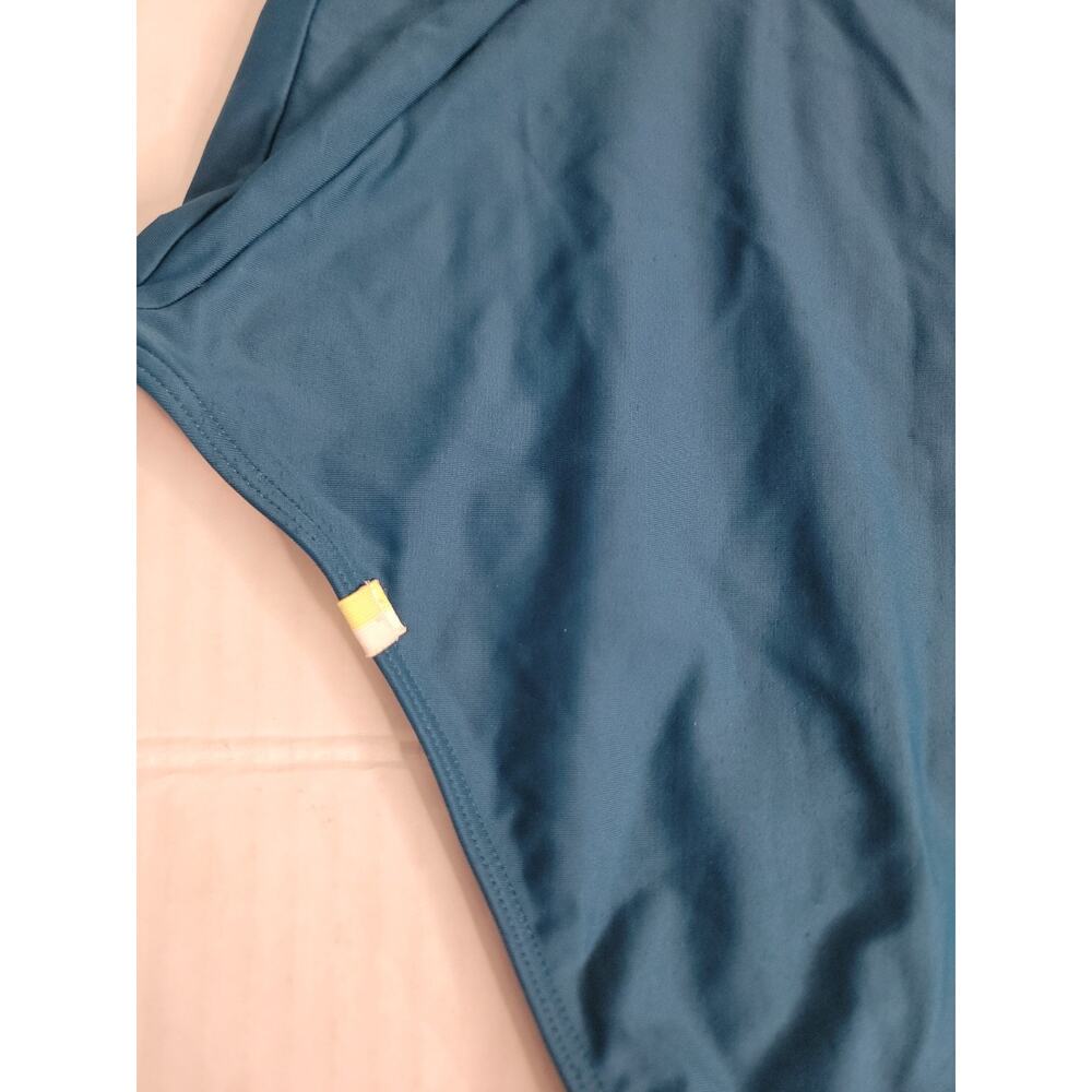 Summersalt The Ruffle Backflip One Piece Swimsuit Size 10 Blue Green - Picture 12 of 12
